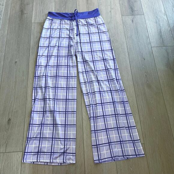 Just Love Women Buffalo Plaid Pajama Pants Sleepwear Purple size XL - Picture 1 of 9